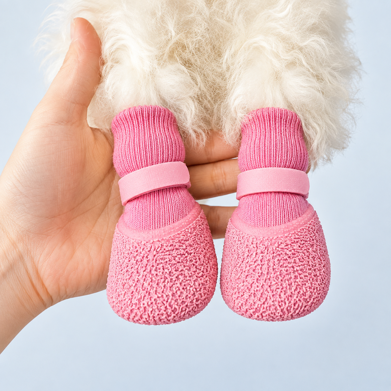 Pack Of 4 Waterproof Dog Rain Boots With Non Slip Sole For Pets