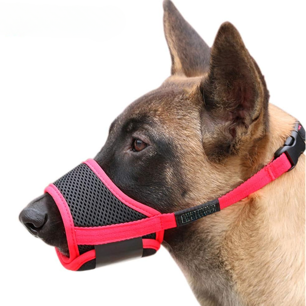 Dog Muzzle Soft Nylon Adjustable Pet Muzzle For Small Medium Large Dogs