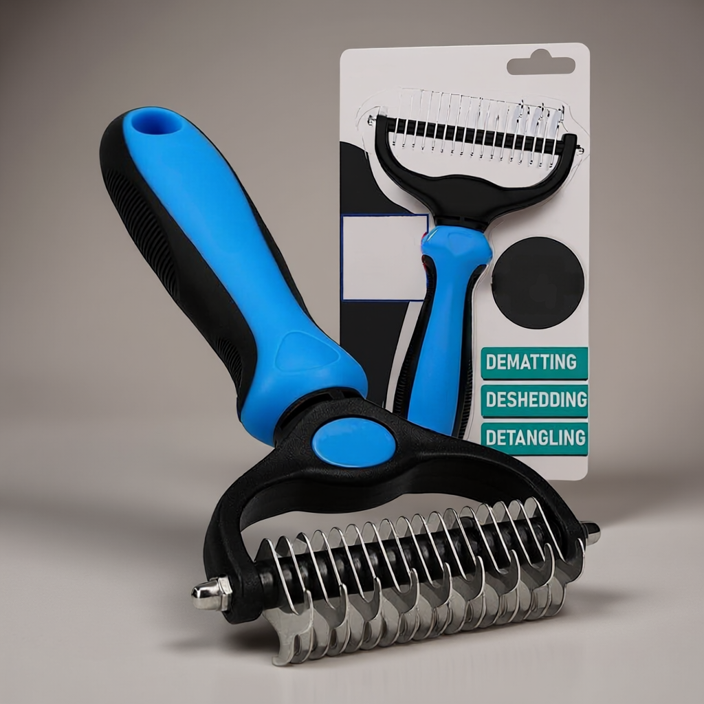 Double-Sided Dog And Cat Grooming Brush