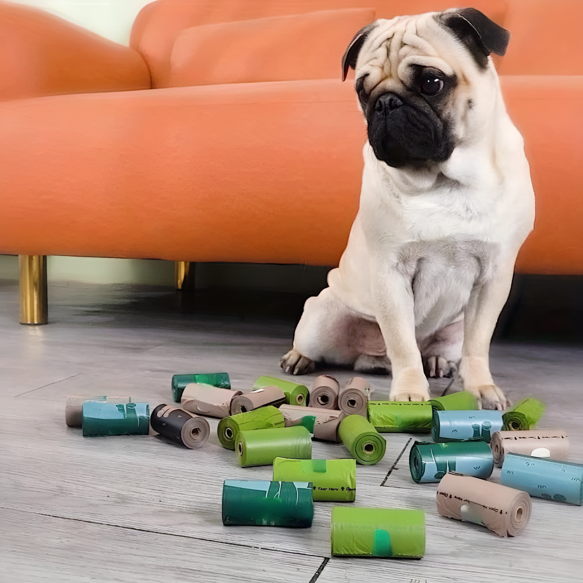 Leak Proof Pet Waste Bags For Dogs And Cats Disposable Cleaning Set