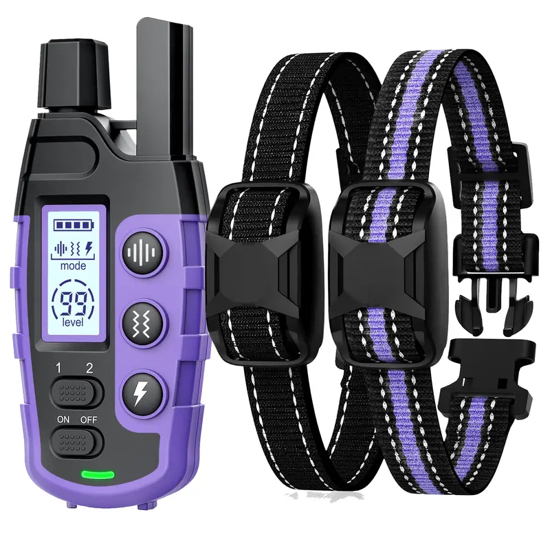 Rechargeable Remote Control Waterproof Dog Training Collar 