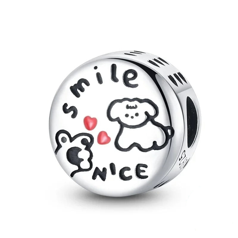 Paw and Animal Shape Charm Beads-Paw Print Pad