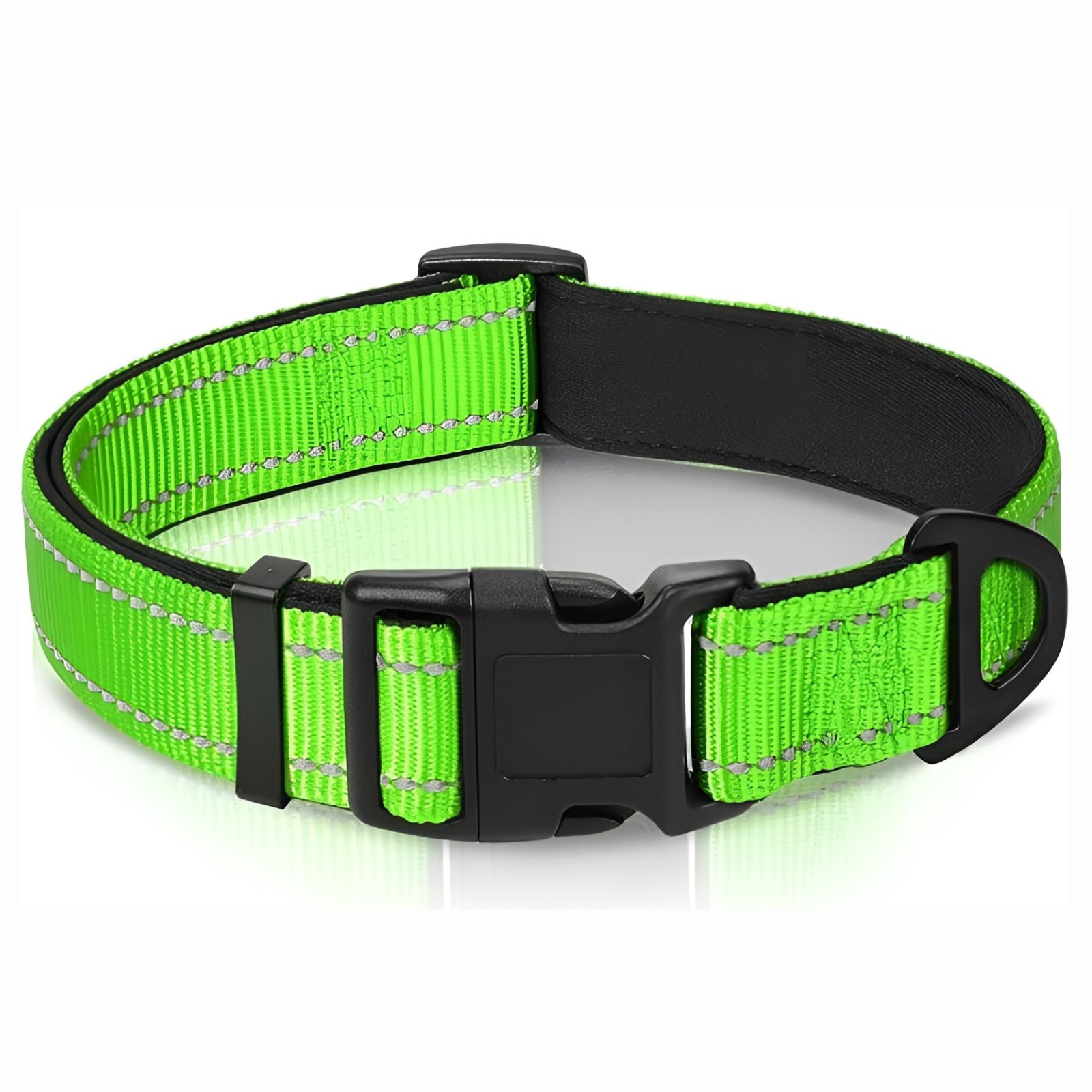 Neoprene Padded Nylon Reflective Dog Collar