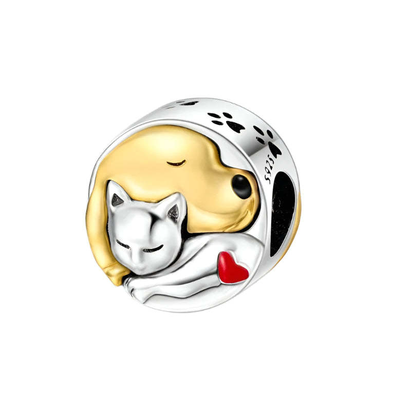 Paw and Animal Shape Charm Beads-Paw Print Pad