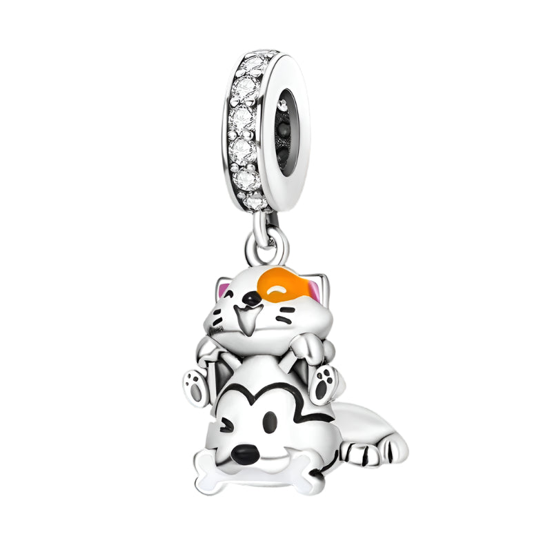 Paw and Animal Shape Charm Beads-Paw Print Pad