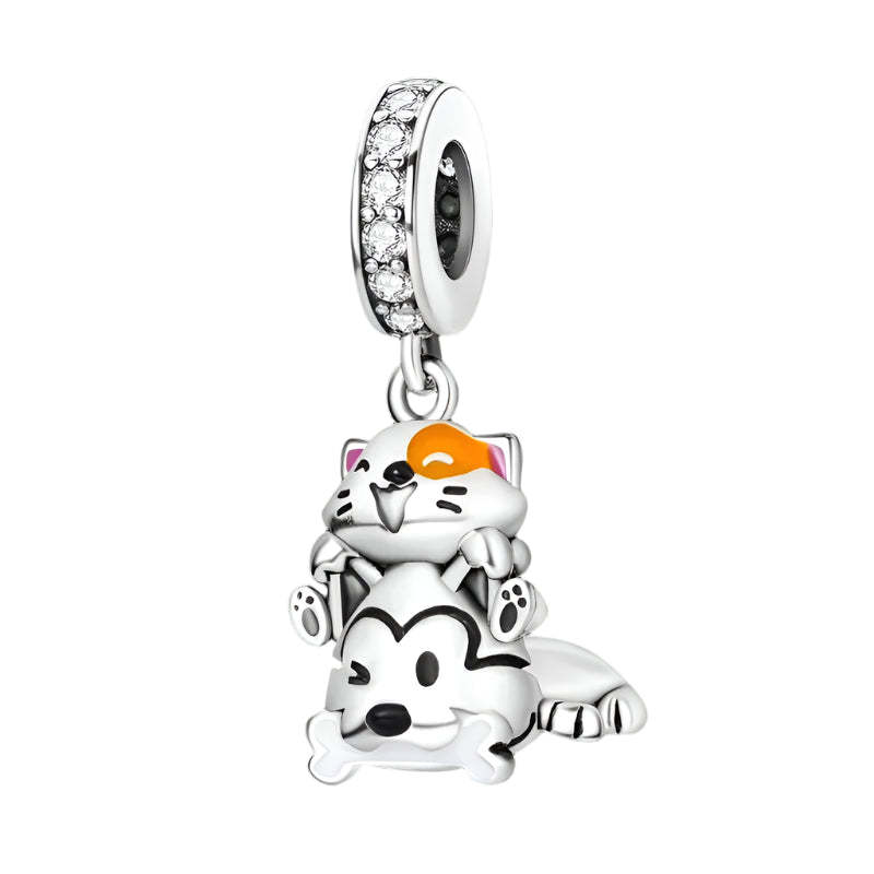 Paw and Animal Shape Charm Beads-Paw Print Pad