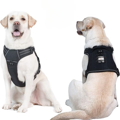 Tactical Dog Harness No Pull Adjustable Reflective Vest