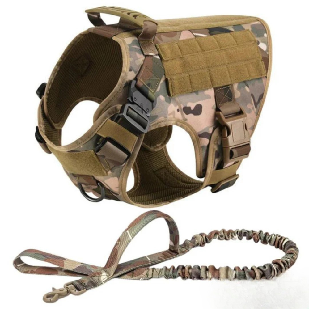 Tactical Training Dog Harness-Paw Print Pad