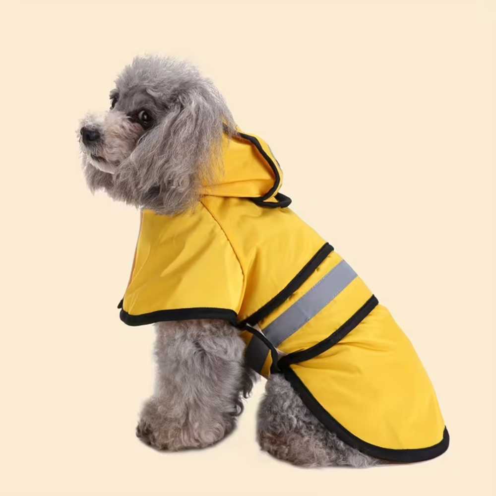 Adjustable Hooded Dog Rainwear Coat