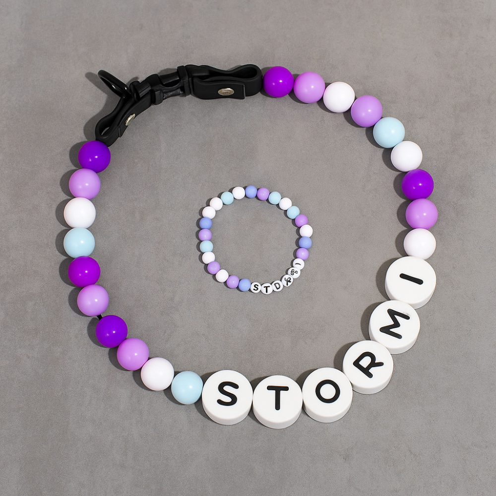 Dog Collar And Free Matching Bracelet