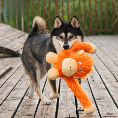 Interactive Squeaky Plush Toy For Puppies And Dogs-Paw Print Pad