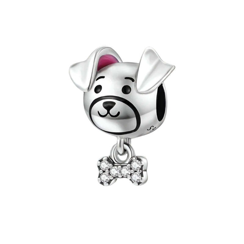 Paw and Animal Shape Charm Beads-Paw Print Pad