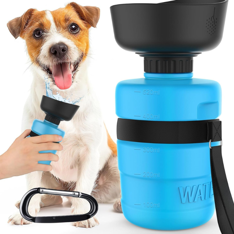 Portable Pet Water Bottle-Paw Print Pad