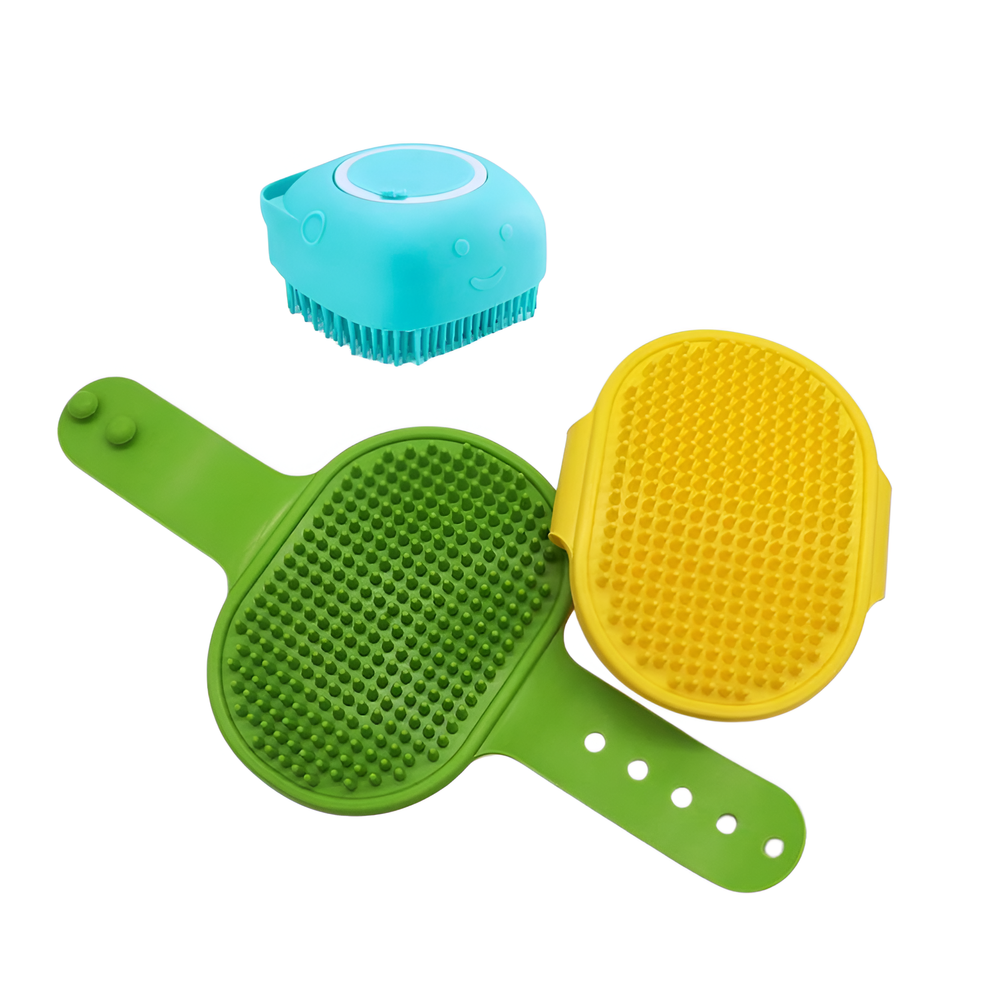 Massage Pet Bath Brush With Shampoo Storage For Dogs And Cats