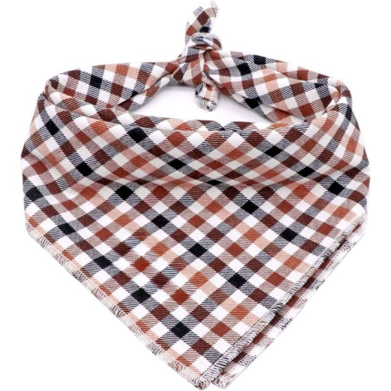 1PC Washable Cotton Triangle Dog Scarfs And Cats-Paw Print Pad