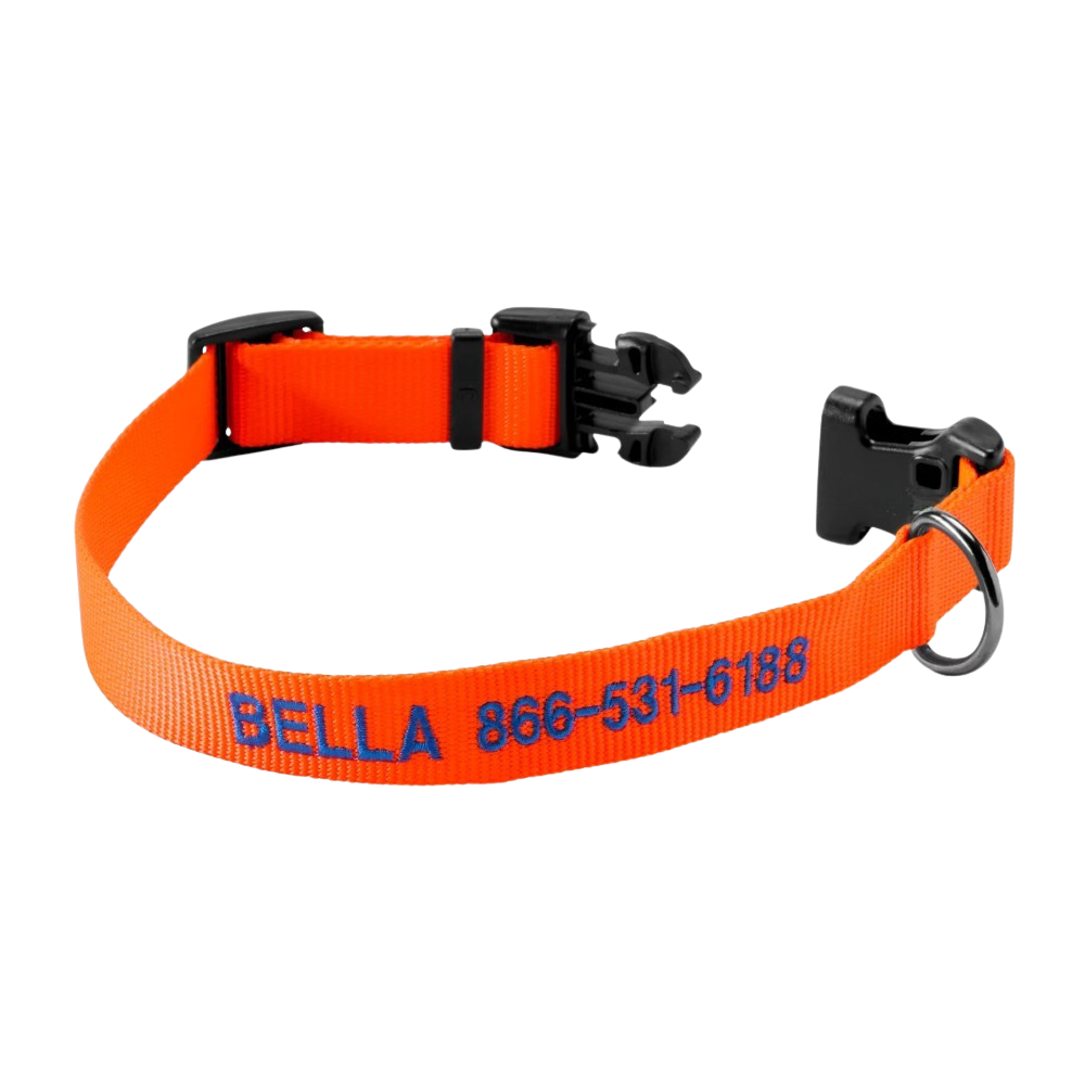 Personalized Side Release Buckle Collar-Paw Print Pad