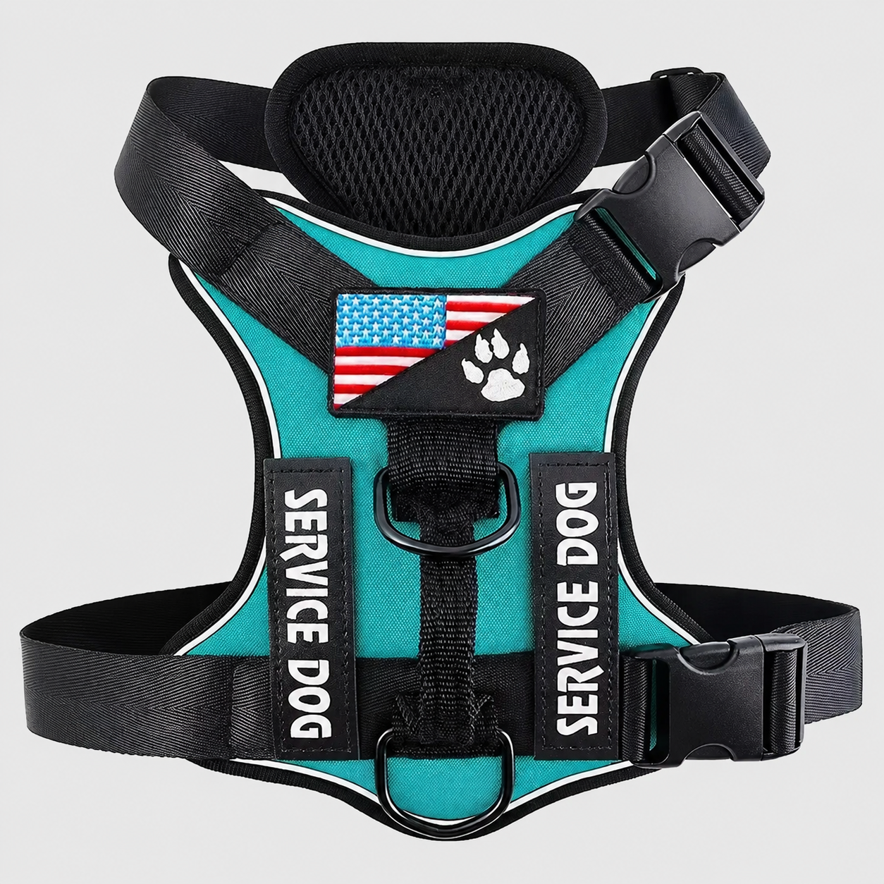 Adjustable Waterproof Soft Dog Harness With Reflective Vest 