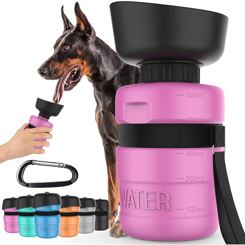 Portable Dog Water Bottle With Bowl And Leak Proof 