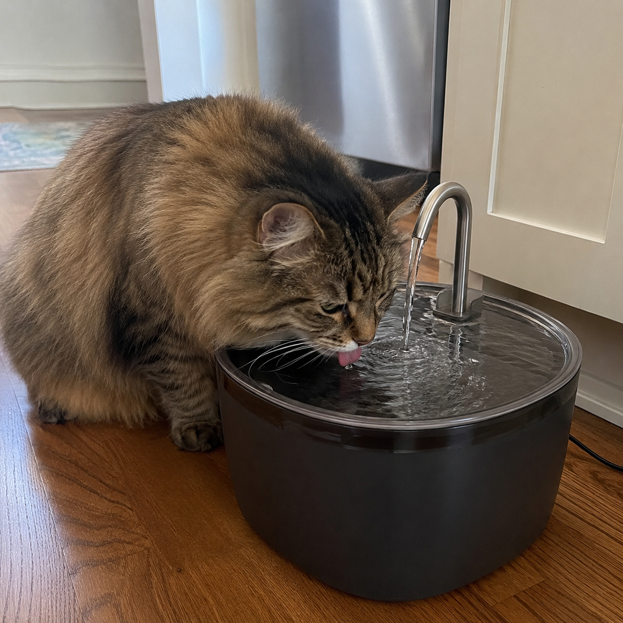 3.2L Large Capacity Dual Flow Modes Automatic Water Feeder Fountain For Cats