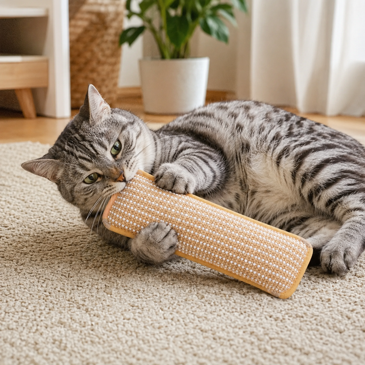 Pack Of 2 Soft Indoor Kitten Scratching and Kicker Toys