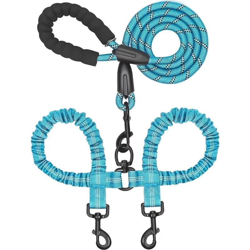 Dual Dog Leash With 360 Degree Swivel