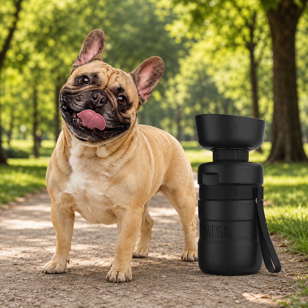 Portable Dog Water Bottle With Bowl And Leak Proof 