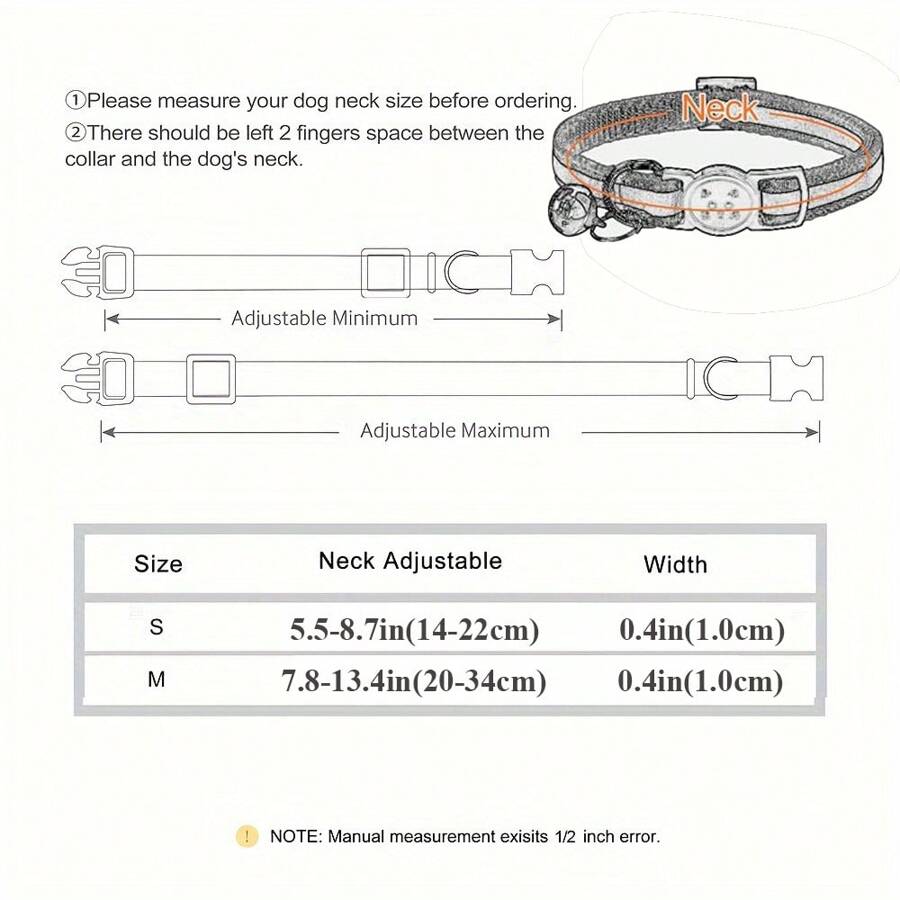 PETSIN 1pc Leopard Print Cat Collar With Adjustable Golden Bell For Cats And Small Dogs, Spring/Summer/Fall/Winter, Dog Stuff, Dog Collar - Multicolor - View 7