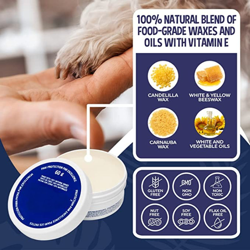 Dog Paw Wax With Moisturizing Paw That Creates An Invisible Barrier-Paw Print Pad