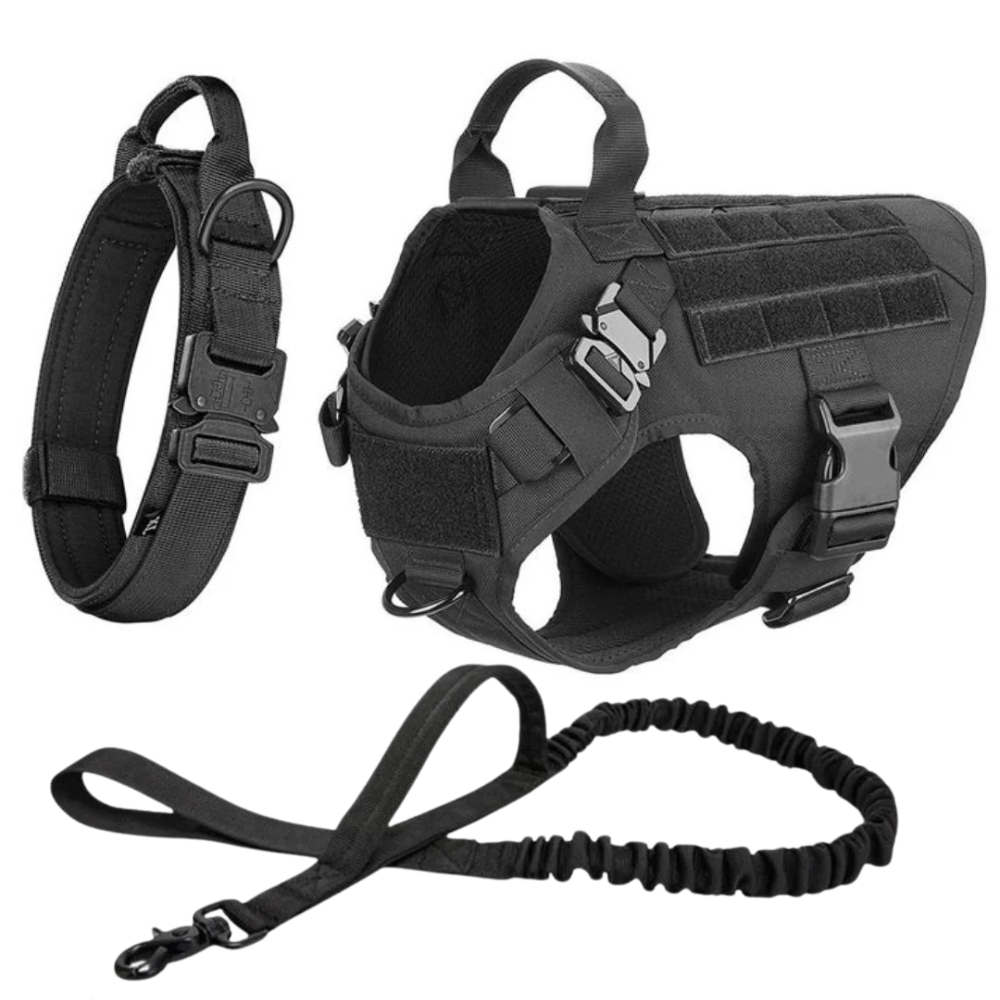 Tactical Training Dog Harness-Paw Print Pad
