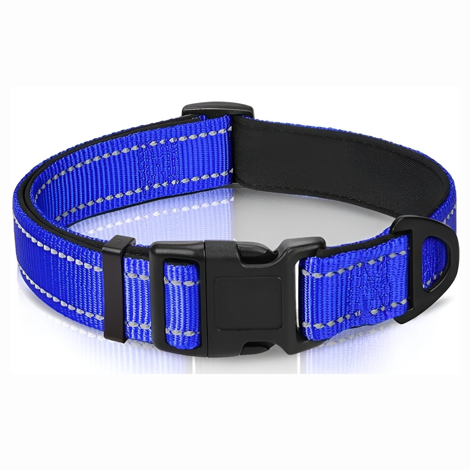 Neoprene Padded Nylon Reflective Dog Collar
