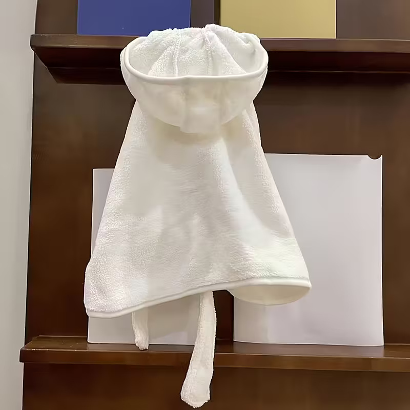 Soft Absorbent Quick Dry Pet Bath Towel Robe with Closure