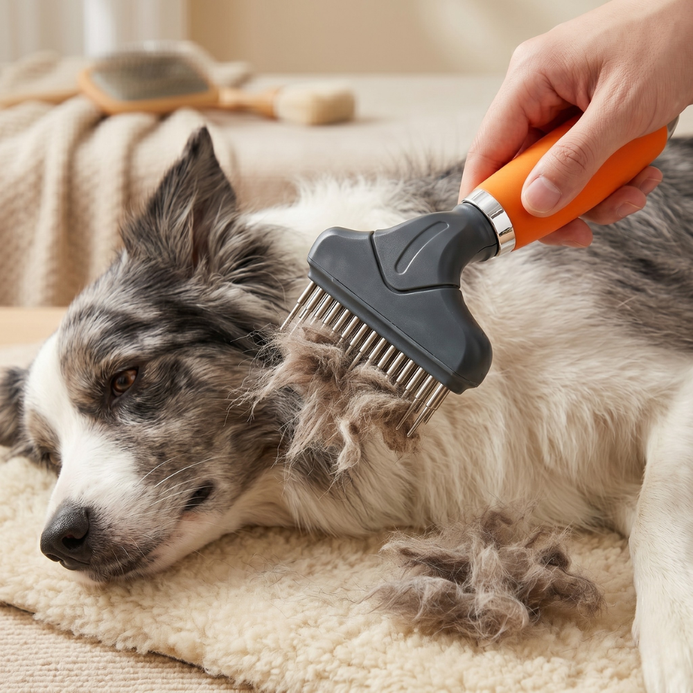 Pet Fur Grooming Rake Comb Tool