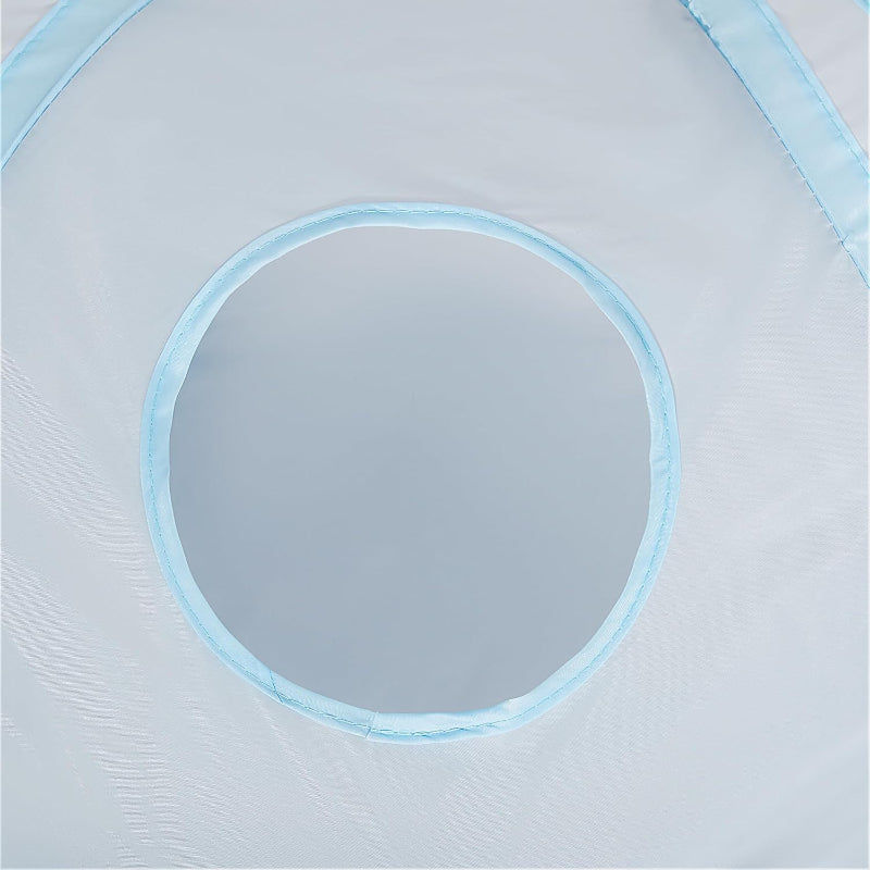 3 Way Collapsible Cat Tunnel Toy With Peek Hole And Ball-Paw Print Pad