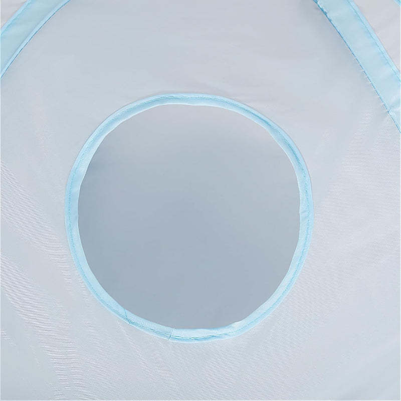 3 Way Collapsible Cat Tunnel Toy With Peek Hole And Ball-Paw Print Pad