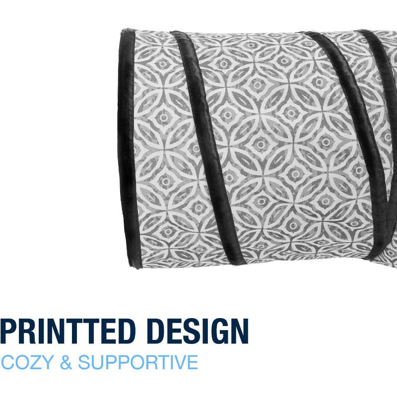 3 Way Collapsible Cat Tunnel Toy With Peek Hole And Ball-Paw Print Pad