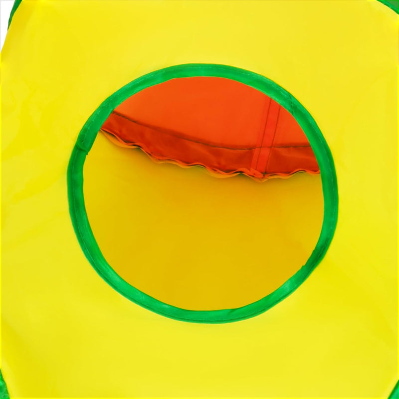 3 Way Collapsible Cat Tunnel Toy With Peek Hole And Ball-Paw Print Pad