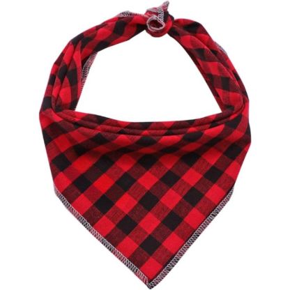 Dog Bandanas 1PC Washable Cotton Triangle Dog Scarfs For Small Large Dogs And Cats-Paw Print Pad