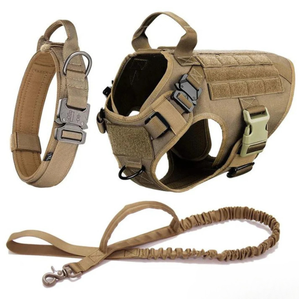Tactical Training Dog Harness-Paw Print Pad