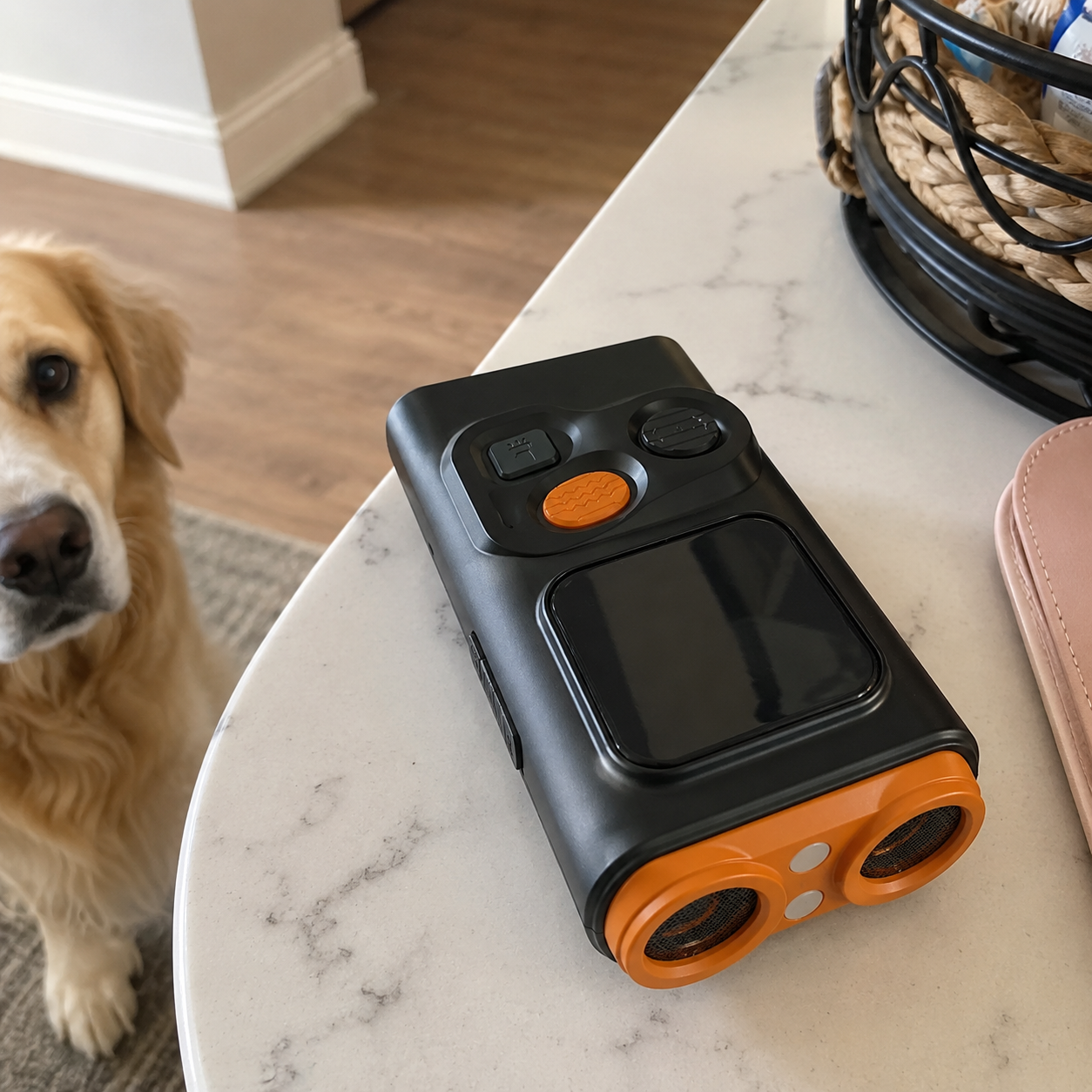 USB Rechargeable Dog Training Tool With LED Flashlight And HD Display