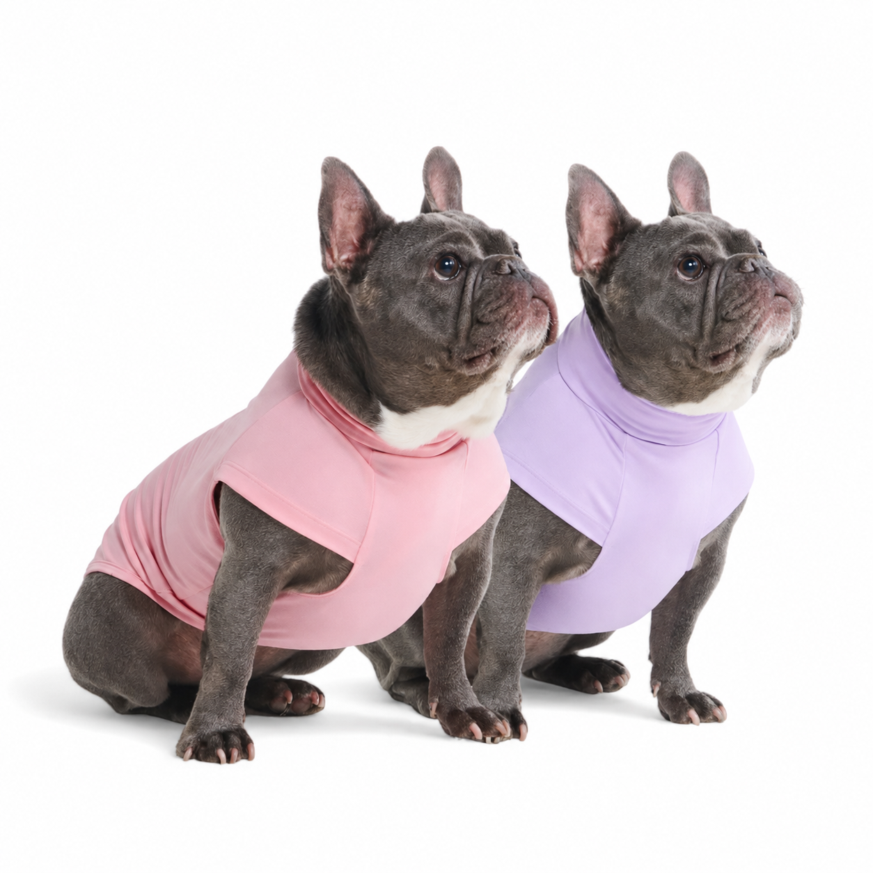 Set Of 2 Sunblock Quick Dry Soft Stretchy Lightweight T Shirts For Dogs