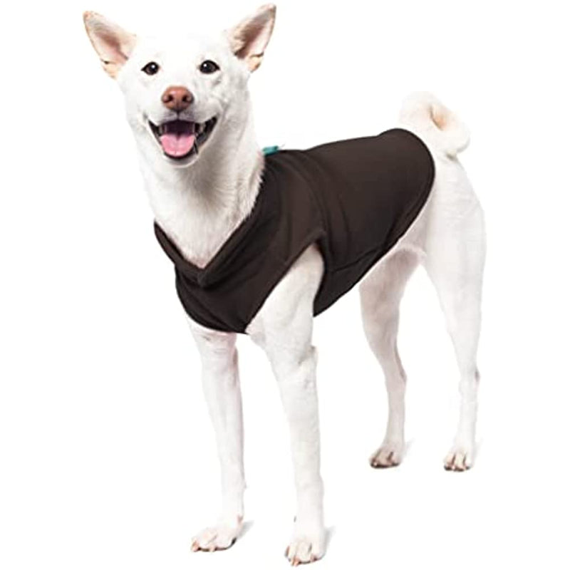 Dog Sweater Warm Pullover Fleece Vest Dog Jacket With O-Ring Leash-Paw Print Pad