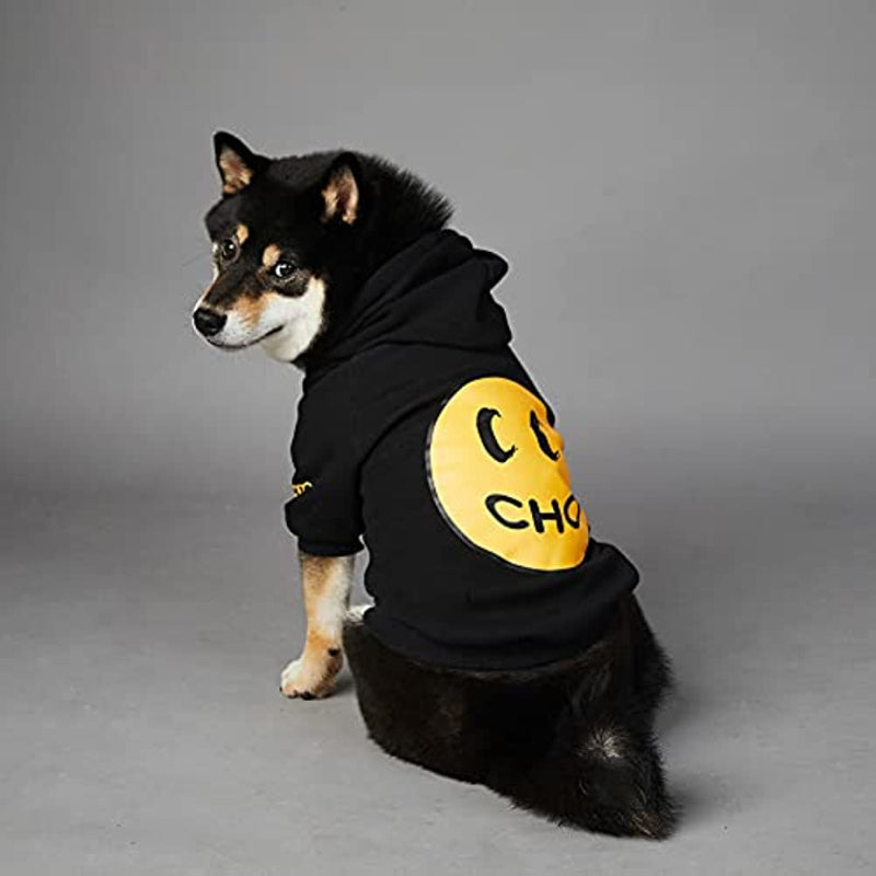 Dog Hoodie Pet Clothing, Cats Hoodies, Stylish Streetwear Black Dog Sweatshirt Tracksuits, Dog Outfit For Dog Cat Puppy-Paw Print Pad