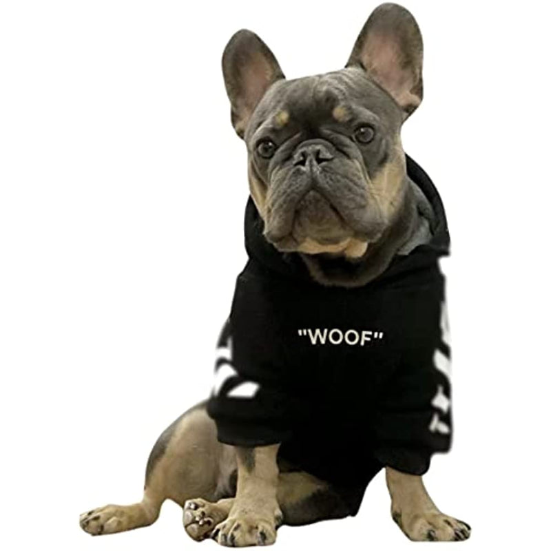 Stylish Dog Hoodie Dog Clothes Streetwear Cotton Sweatshirt Fashion Outfit For Dogs Cats Puppy-Paw Print Pad