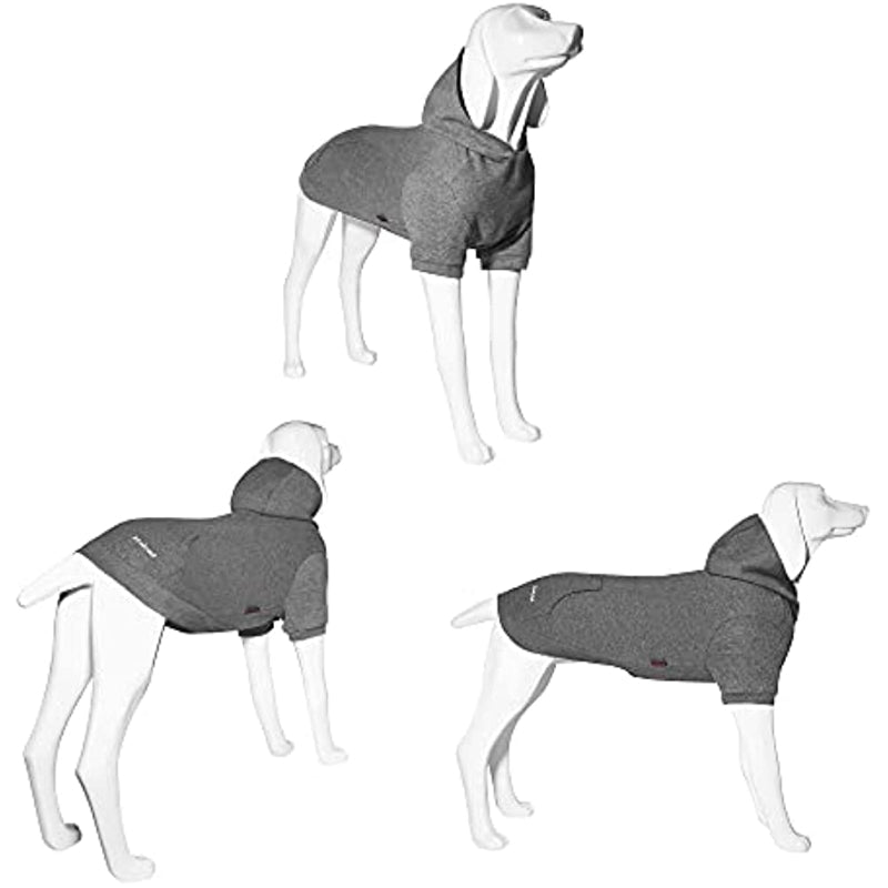 Basic Dog Hoodie Sweatshirts, Pet Clothes Hoodies Sweater With Hat & Leash Hole, Soft Cotton Outfit Coat For Small Medium Large Dogs-Paw Print Pad