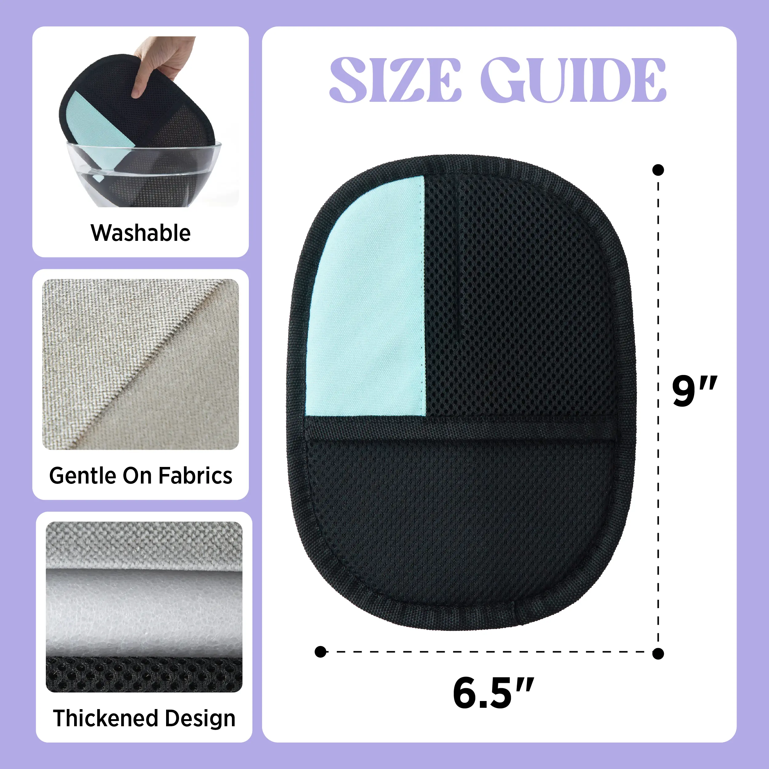 Lesure Pet Hair Remover Glove, Electrostatic Removal Gloves for Pet Hair, Pet Hair Remover Gloves for Dog & Cat, TikTokShopBlackFriday Choice, Reusable Pet Hair Remover Glove for Carpet, Couch, Clothing, Furniture(Use horizontally) Shedding Grooming Kit