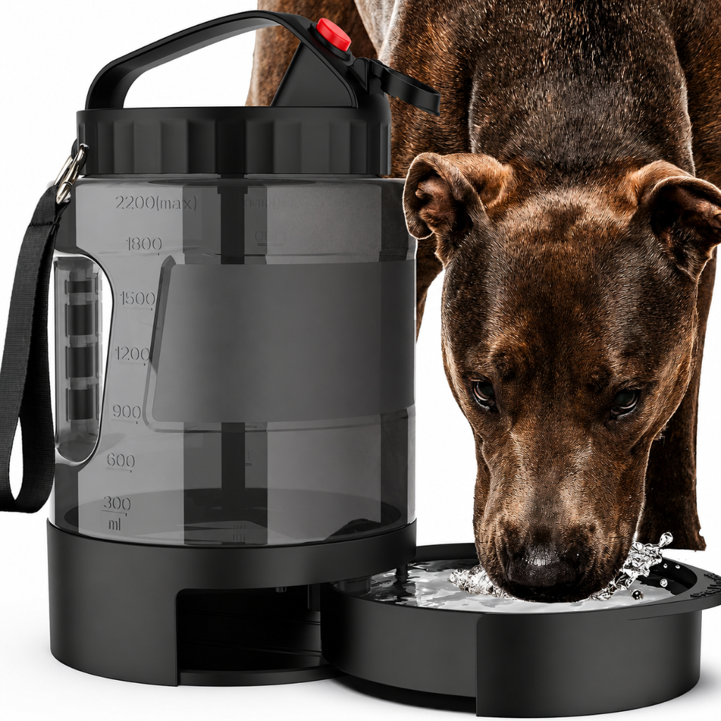 Portable Dog Water Bottle With Bowl