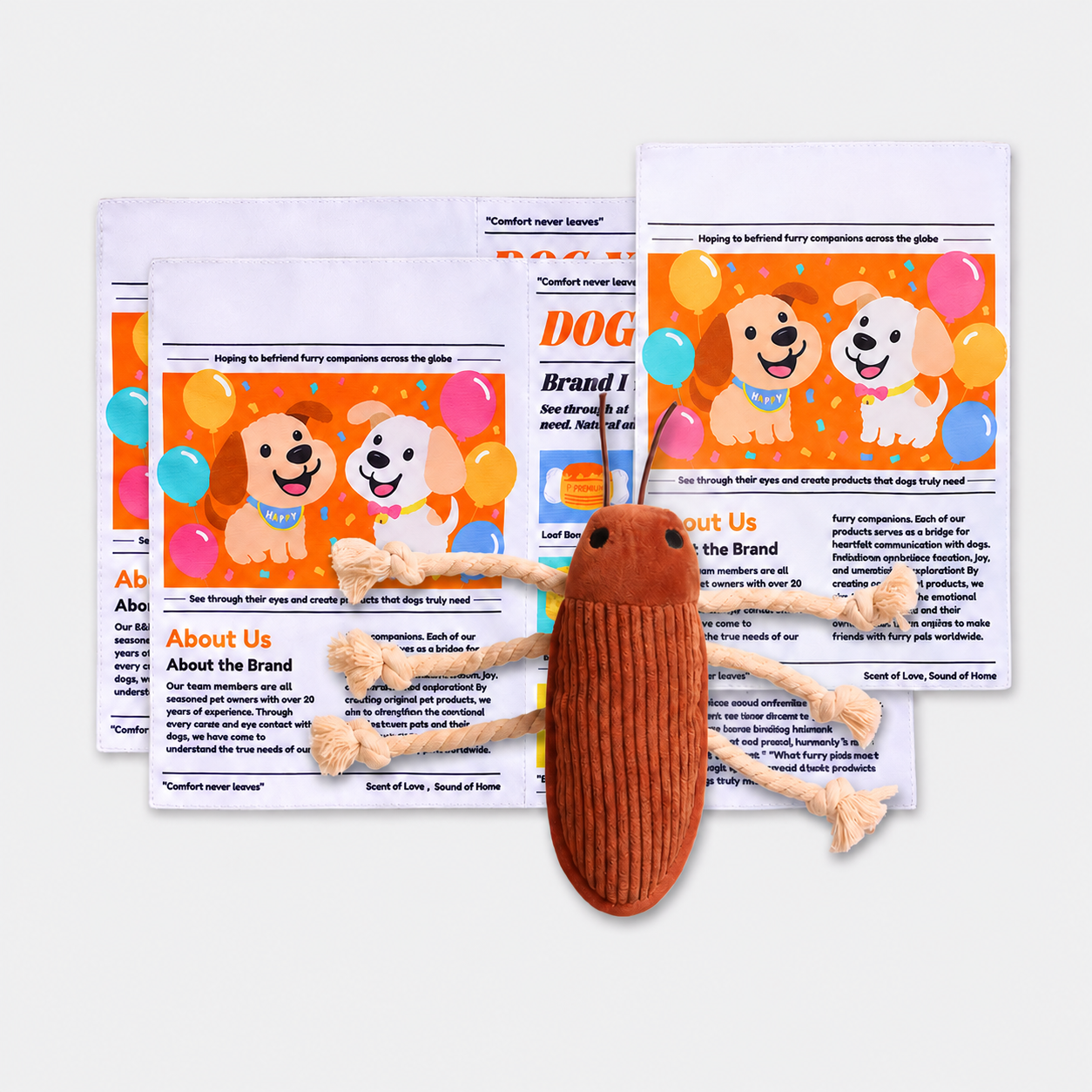 Interactive Chewer Newspaper Crinkle Dog Toy