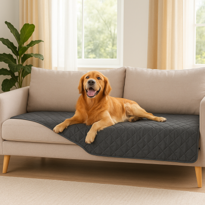 100% Double Sided Waterproof Dog Blanket Soft Pet Bed Cover