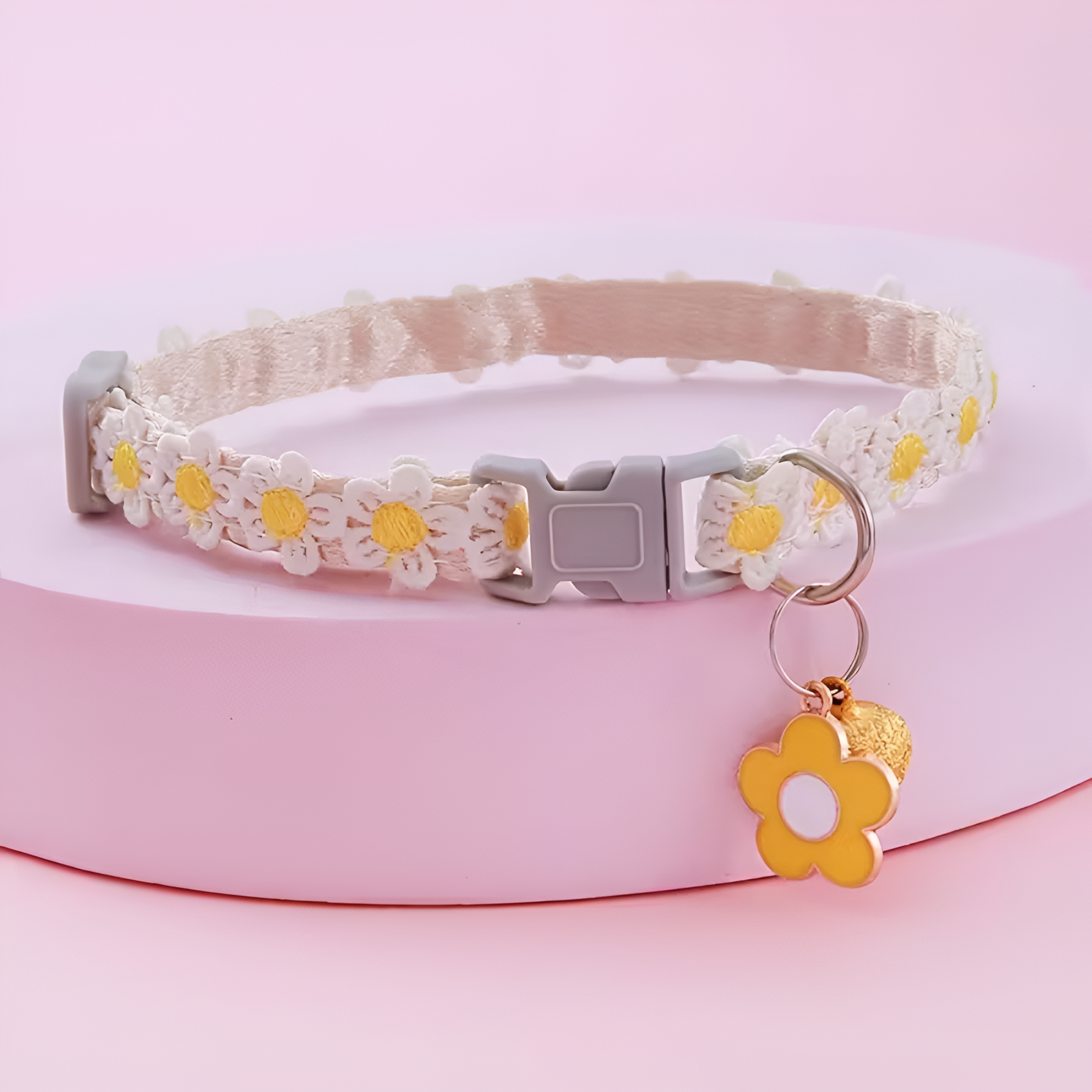 Adjustable Lace Collar With Pendant For Pet