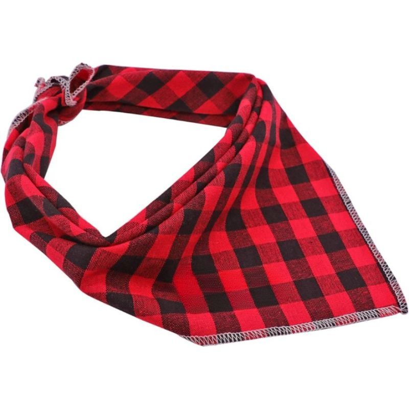 Dog Bandanas 1PC Washable Cotton Triangle Dog Scarfs For Small Large Dogs And Cats-Paw Print Pad